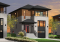 Vue avant - MODÈLE DE BASE - Plan maison de ville 3 chambres, garage, terrain étroit, 2 salles familiales, garde-manger, îlot - Electra