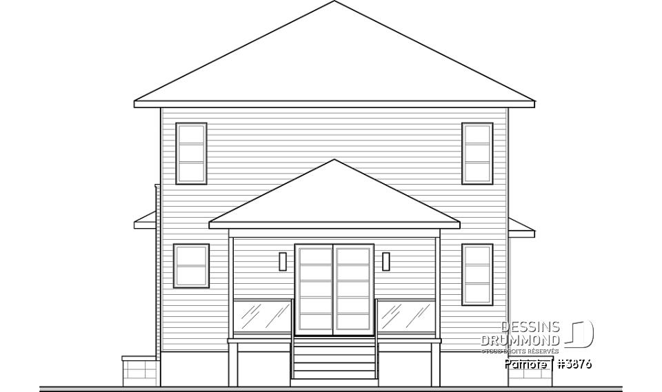 Élévation arrière - Patriote