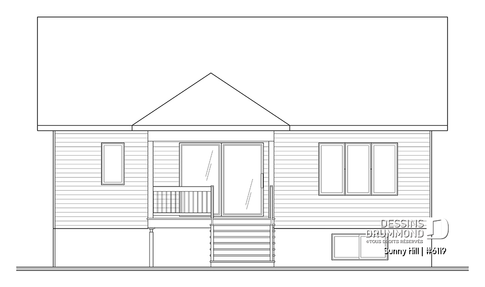 Élévation arrière - Sunny Hill